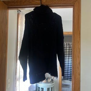 Aerie - tunic, turtle neck sweater - size small - navy blue